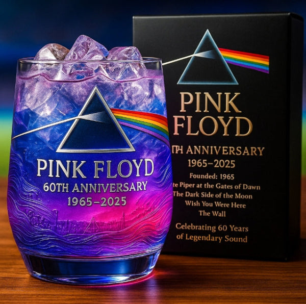Pink Floyd 60th Anniversary Whiskey Glassš„