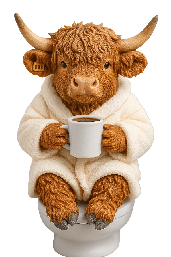 🐮Advent calendar with Highlander 2025🎄✨ - Handmade 3D doll with Highlander (24 parts)