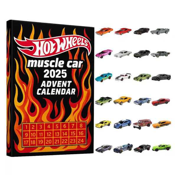 Hot Wheels Muscle Car Advent Calendar 2025 ππ₯