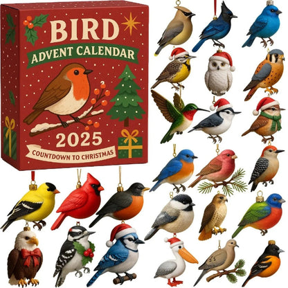🐦Bird Advent Calendar 2025 Christmas Countdown With 24 Cute Bird Mini Figures