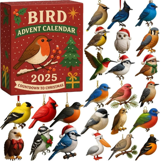 🐦Bird Advent Calendar 2025 Christmas Countdown With 24 Cute Bird Mini Figures