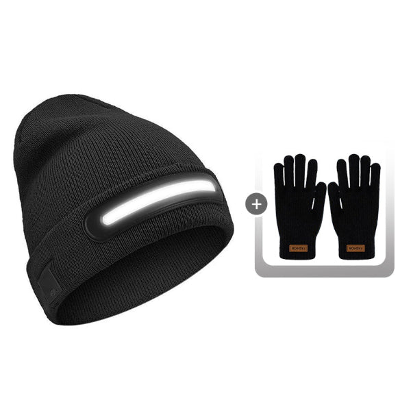 Rechargeable Beanie with Bluetooth and Light