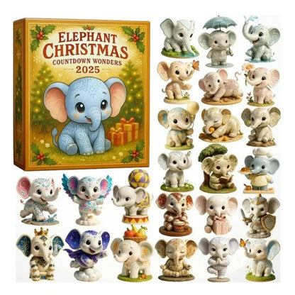 2025 Elephants Christmas Countdown Calendar
