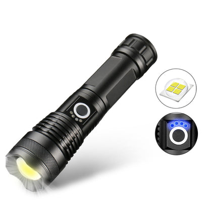 LED Rechargeable Tactical Laser Flashlight 90,000 High Lumen