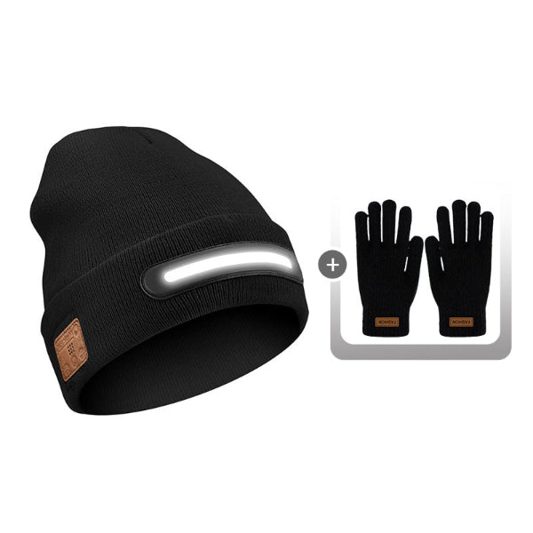Rechargeable Beanie with Bluetooth and Light