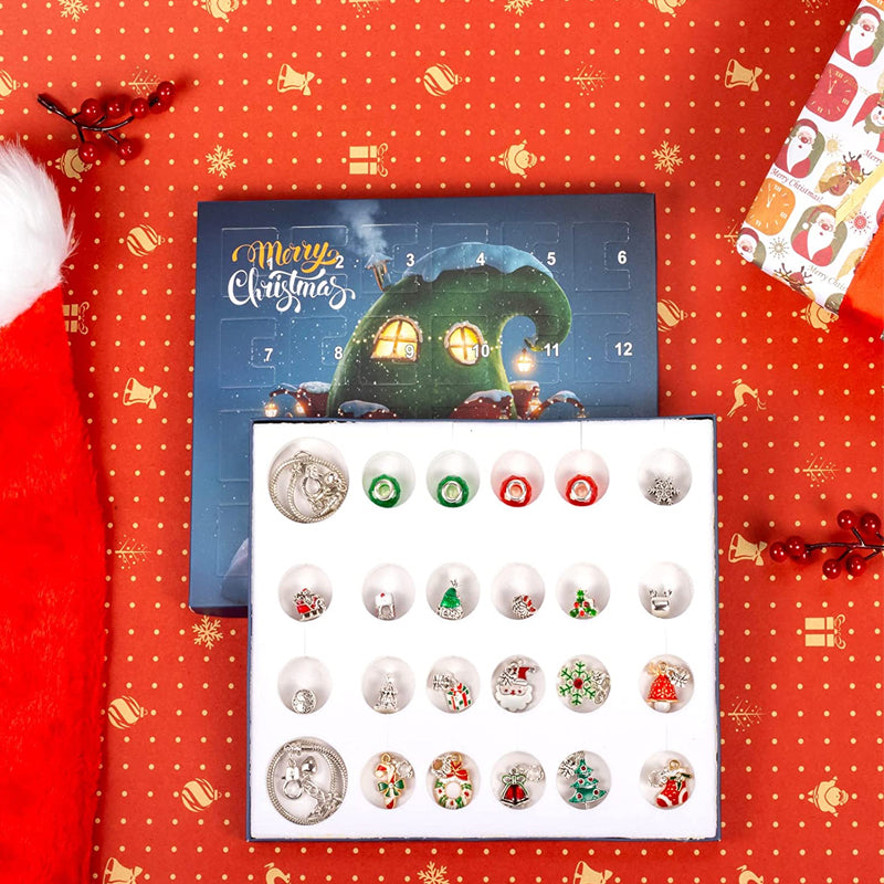 24-day advent calendar Christmas bracelet set