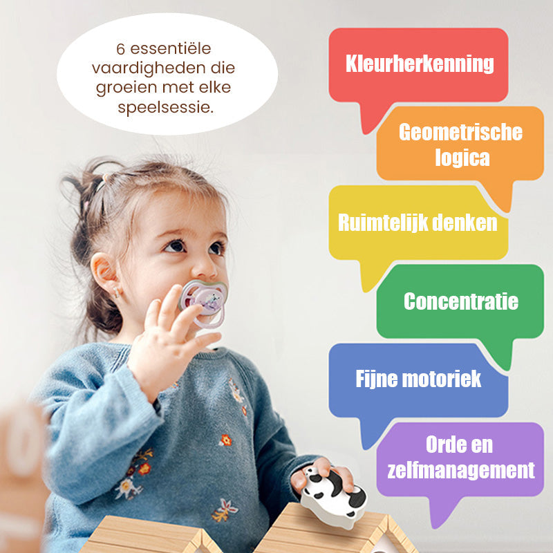 🎁Vroege kerstuitverkoop 50% KORTING🔥Houten magnetische patroonblokkenpuzzel set🧩