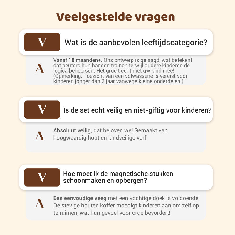 🎁Vroege kerstuitverkoop 50% KORTING🔥Houten magnetische patroonblokkenpuzzel set🧩