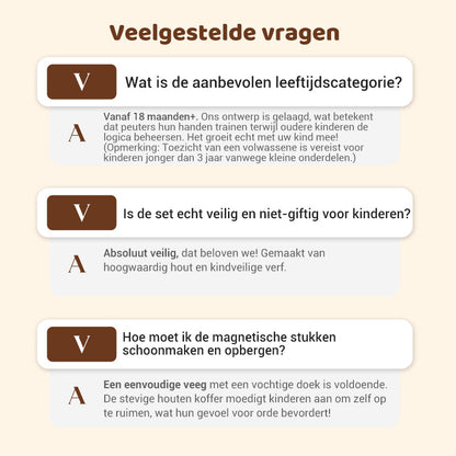 🎁Vroege kerstuitverkoop 50% KORTING🔥Houten magnetische patroonblokkenpuzzel set🧩