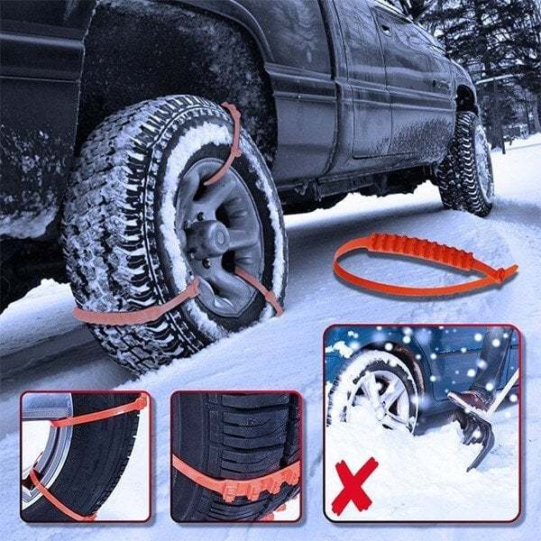 🔥 Winter Car Anti-Slip Chains – Super Durable, Easy to Install & Universal (Safe Driving on Snow & Ice!)