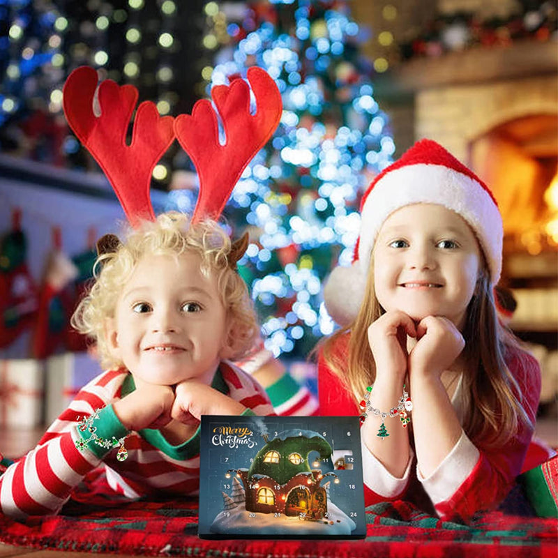 24-day advent calendar Christmas bracelet set