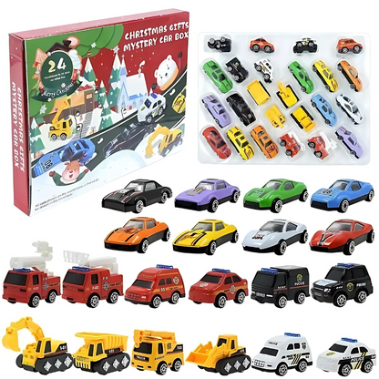Alloy toycar advent calendar