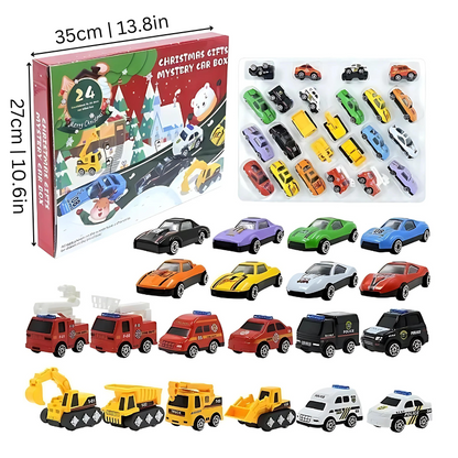 Alloy toycar advent calendar