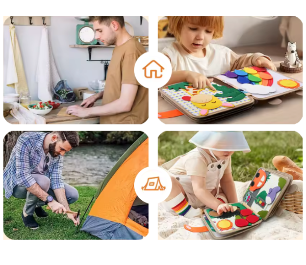 Montessori Busy Book – Learn While Playing