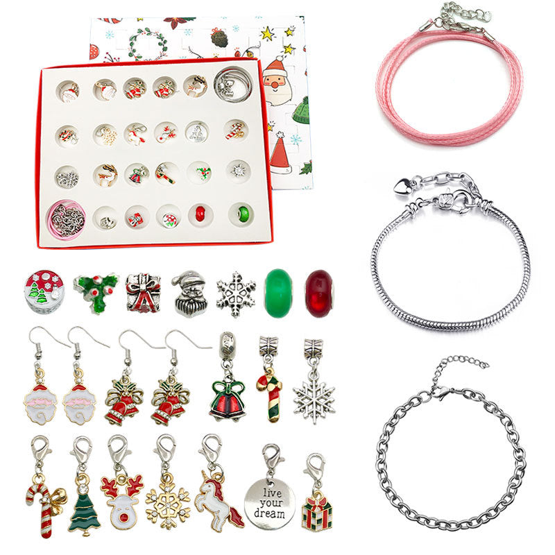 24-day advent calendar Christmas bracelet set