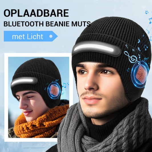Rechargeable Beanie with Bluetooth and Light