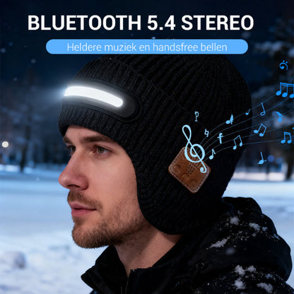 Rechargeable Beanie with Bluetooth and Light