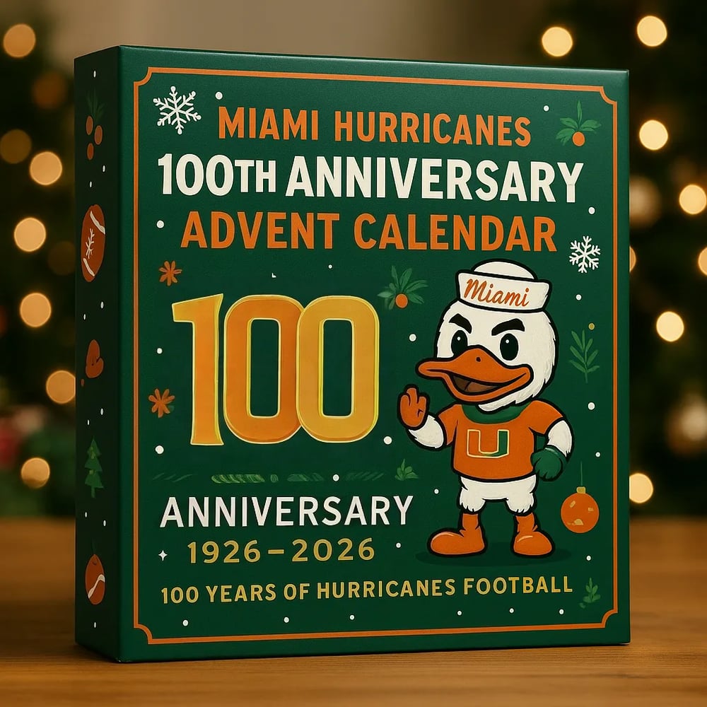Miami Hurricanes 100th Anniversary Advent Calendar 2025