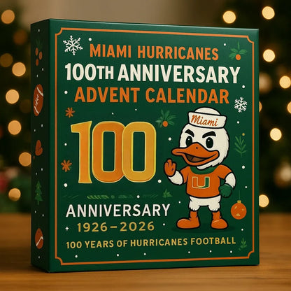 Miami Hurricanes 100th Anniversary Advent Calendar 2025