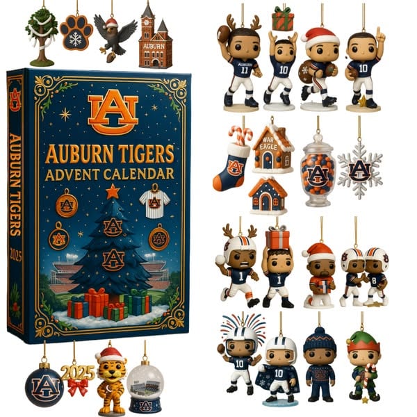 2025 AUBURN TIGERS FOOTBALL ADVENT CALENDAR