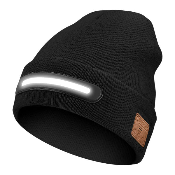 Rechargeable Beanie with Bluetooth and Light
